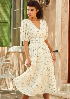 The Lillian Pearl Dress Peppered New