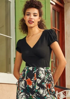 The Lovely in Lace Tee Midnight Macaron Discount