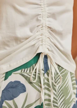 The Ruching Romance Top Ivory Hot