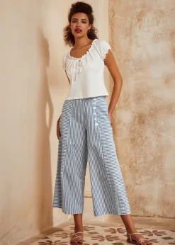 The Sideways Style Gauchos Seersucker Sale