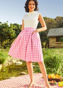 BTC The Songs of the Sea Midi Skirt Peachy Pattern Sale