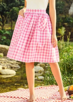 BTC The Songs of the Sea Midi Skirt Peachy Pattern Sale