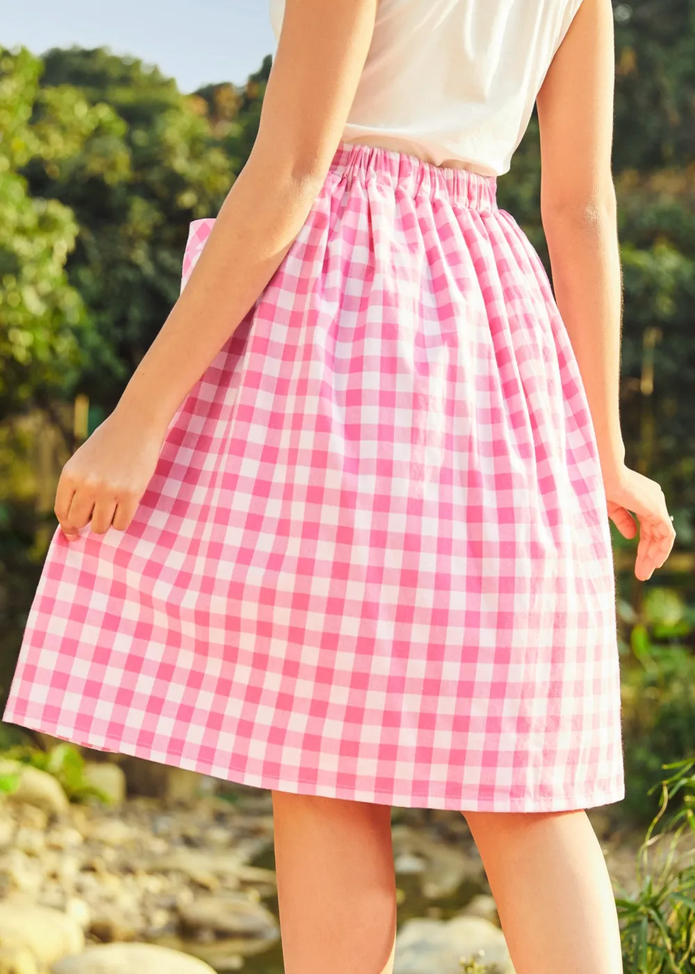 BTC The Songs of the Sea Midi Skirt Peachy Pattern Sale