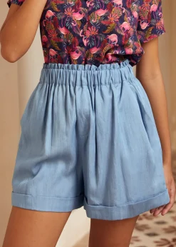 The Sunday Stroll Shorts Washed Indigo Outlet