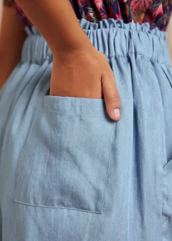 The Sunday Stroll Shorts Washed Indigo Outlet