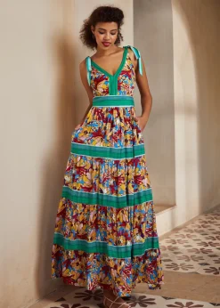 The Sunset Stroll Maxi Dress Petal Promenade Online