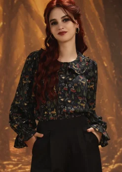 The Vive Ruffle Blouse Herbology Sale