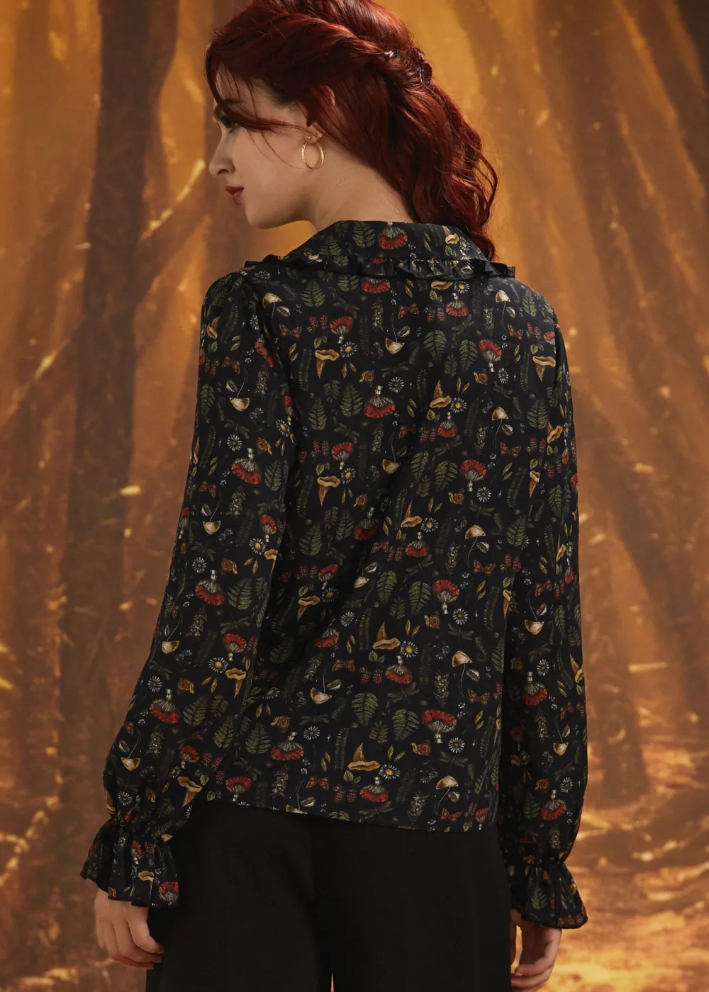 The Vive Ruffle Blouse Herbology Sale