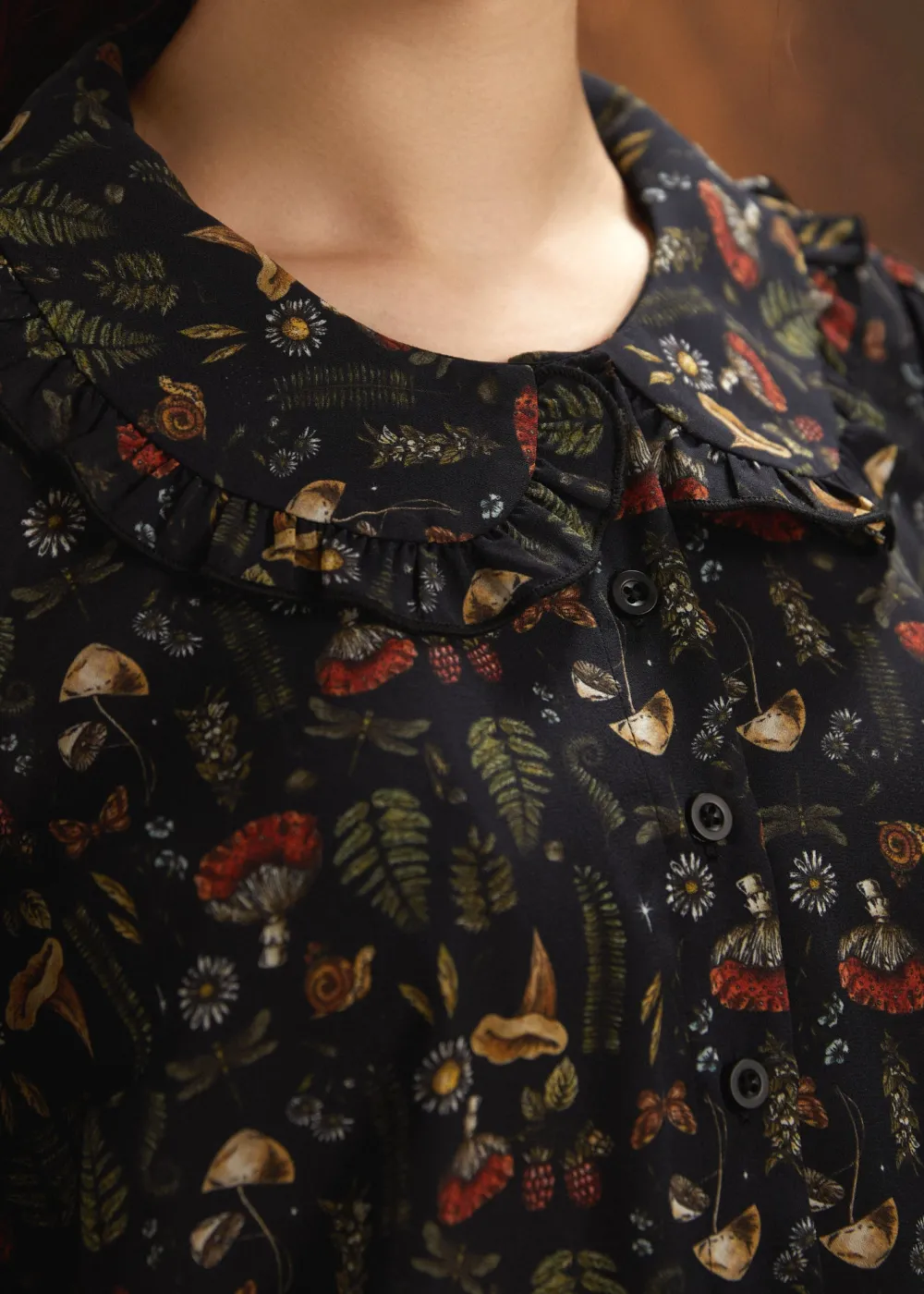 The Vive Ruffle Blouse Herbology Sale