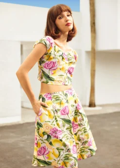 The Zest Is Yet to Come Top Lemon Floral