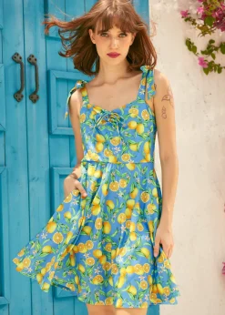 Tied & True Ruched Dress Twist of Charm New