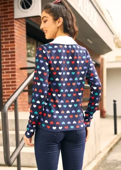 Timeless Falling Leaves Top Rainbow Romance Hot