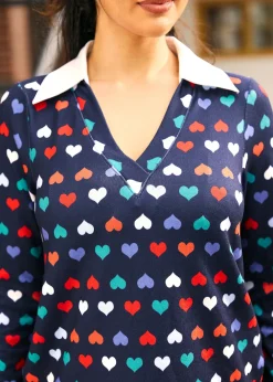 Timeless Falling Leaves Top Rainbow Romance Hot