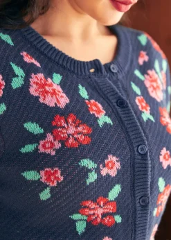 BTC Timeless Tapestry Jacquard Cardigan Twilight Marina Hot