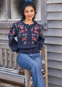 BTC Timeless Tapestry Jacquard Cardigan Twilight Marina Hot