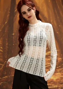 Timeless Twilight Era Long Sleeve Top Moonlit Lace Best