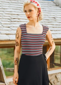 Unbelievable Bliss Top Multi Stripe Hot