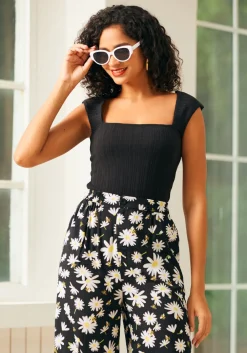 Unbelievable Bliss Top Black Discount