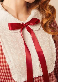 Vintage Vision Tie-Neck Dress Rose Glimmer