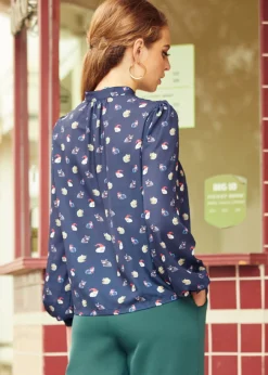 Vintage Vogue Puff Shoulder Blouse Purr Pattern Online