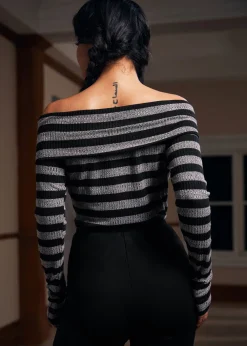 BTC Whimsy in the Woods Top Twilight Smudge Stripes Discount