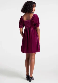 Who's My Sweetheart? Babydoll Dress Plum Sale