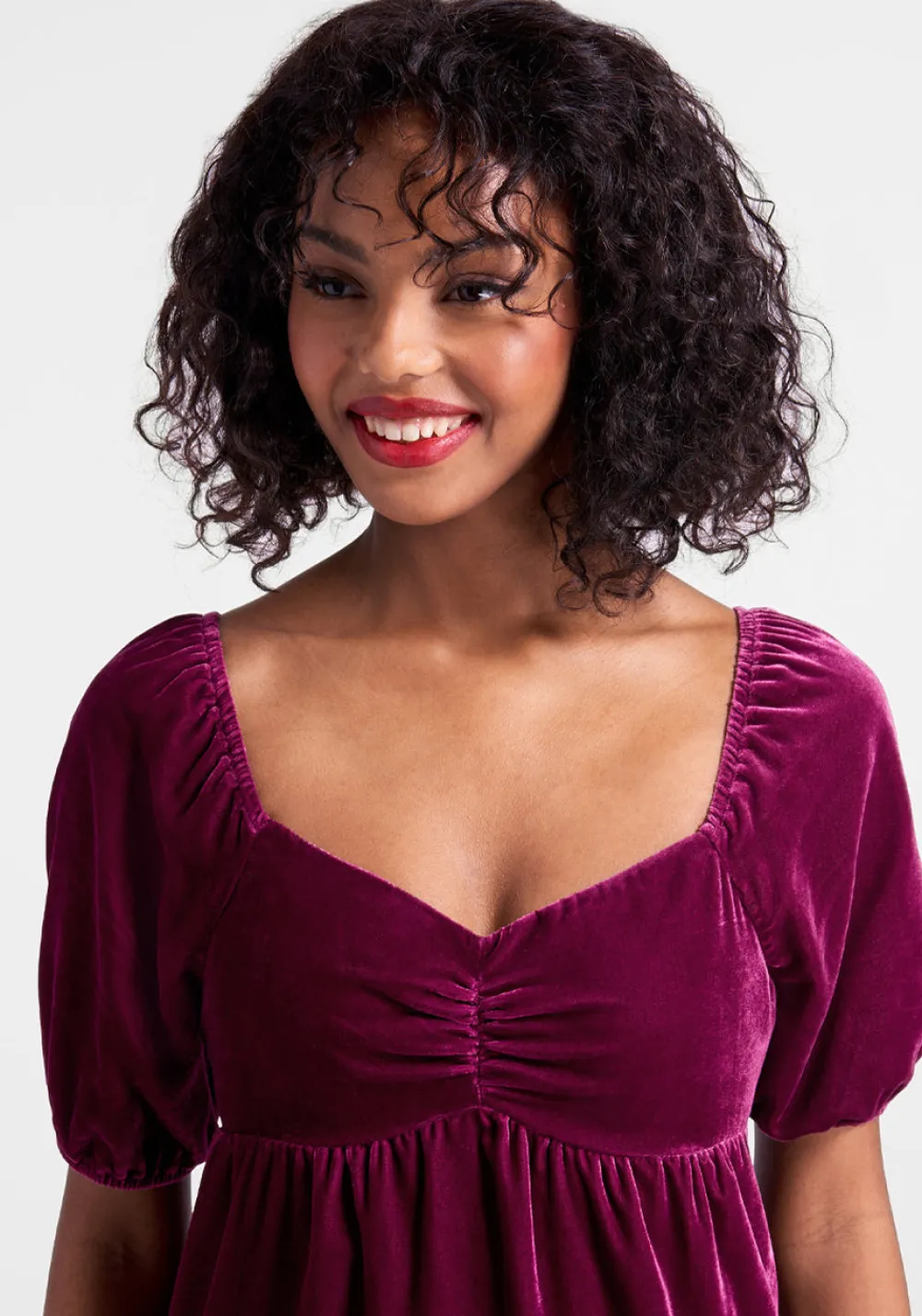 Who's My Sweetheart? Babydoll Dress Plum Sale