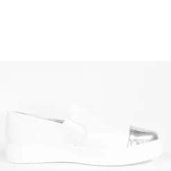 Wink Silver Toecap Sneakers WHITE Discount