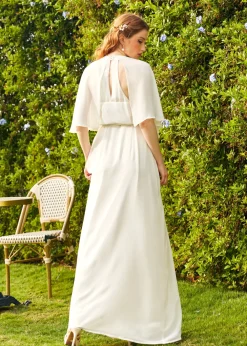 Hangzhou HS Fashion Corporation Ltd. Wrapped in Rapture Maxi Dress Ivory New