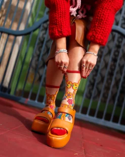 Year of the Snake Sheer Crew Sock New