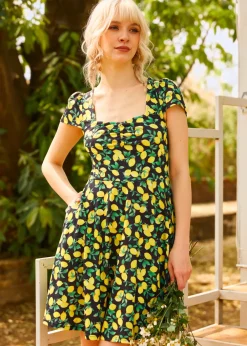 BTC Zest for Life Sweetheart Dress Lemon Clearance