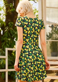 BTC Zest for Life Sweetheart Dress Lemon Clearance